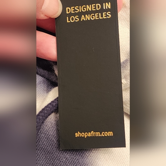 AFRM Tie Dye women's Hoodie In Black/ White Size XS - Picture 10 of 10